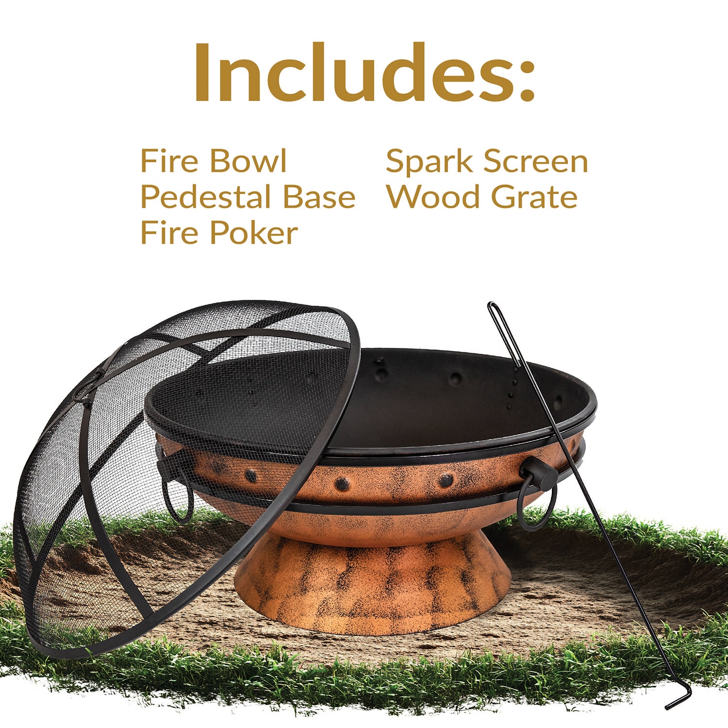 Sunnydaze Collection Portable Weather Resistant Fire Pit