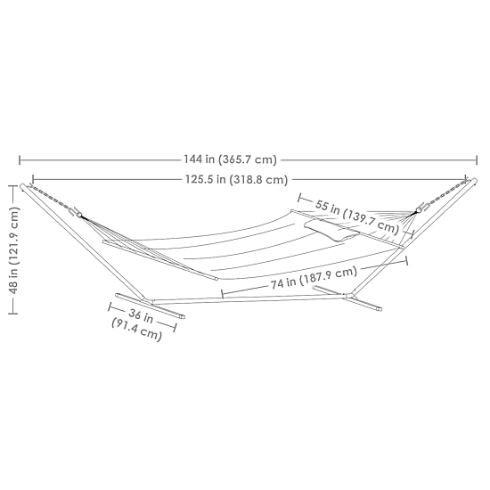 Sunnydaze Patio Collection Hammock