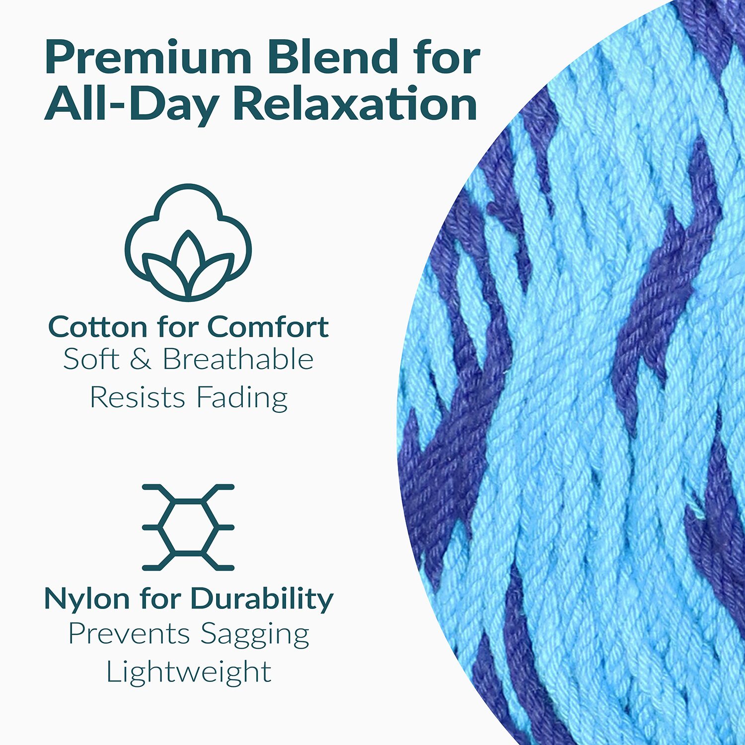 Sunnydaze® Handwoven Thick-Cord Mayan Hammock