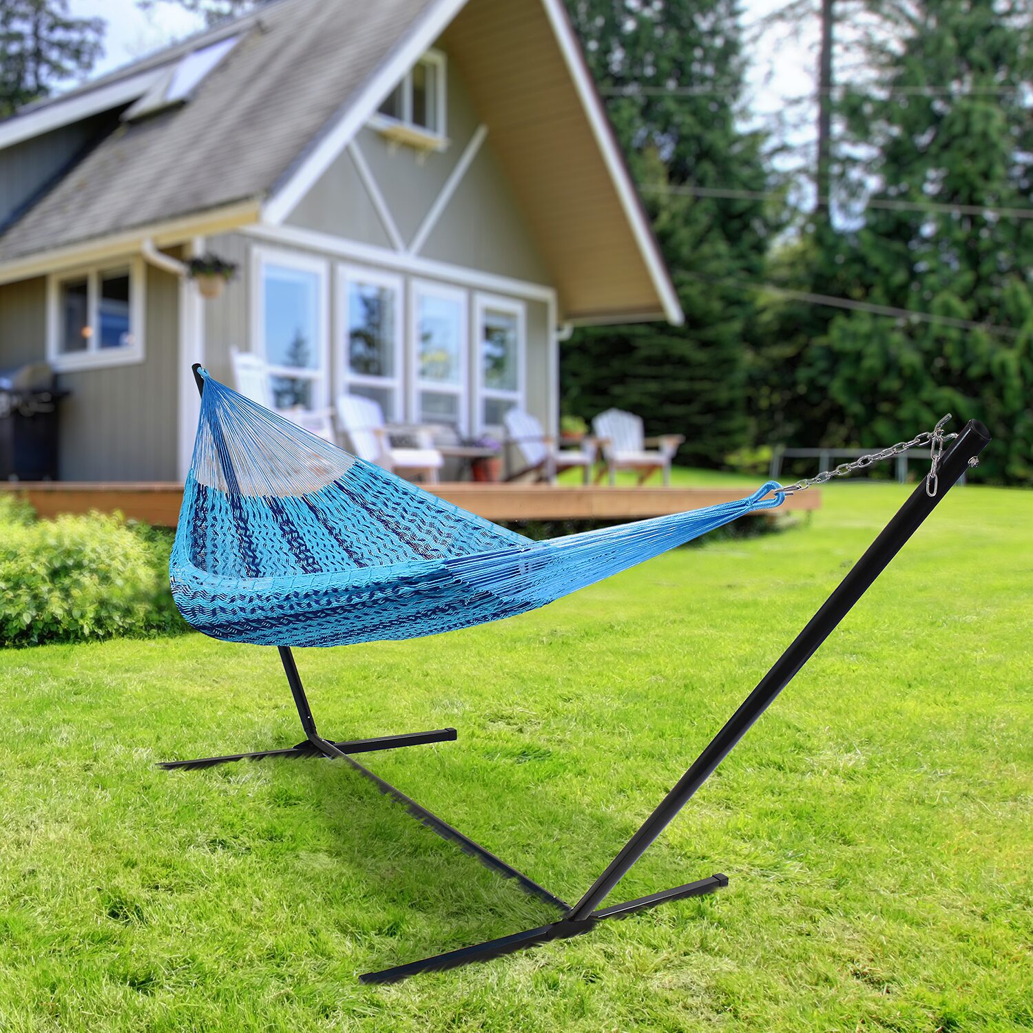Sunnydaze® Handwoven Thick-Cord Mayan Hammock