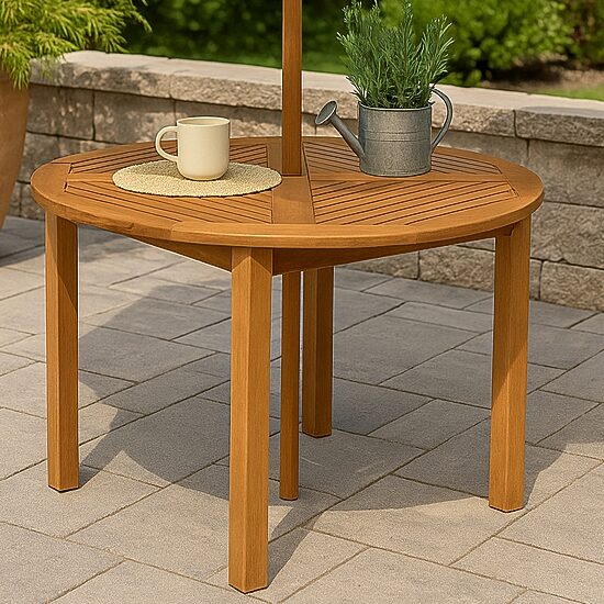 Meranti Wood Patio Dining Table