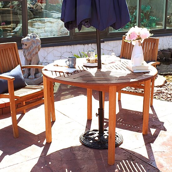 Meranti Wood Patio Dining Table