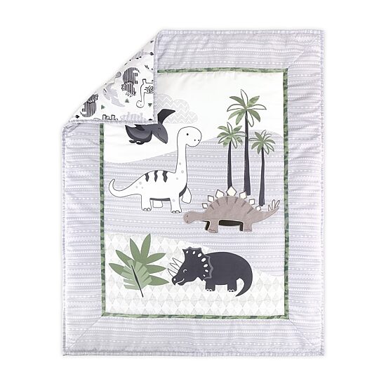 The Peanutshell Dino 3-pc. Crib Bedding Set