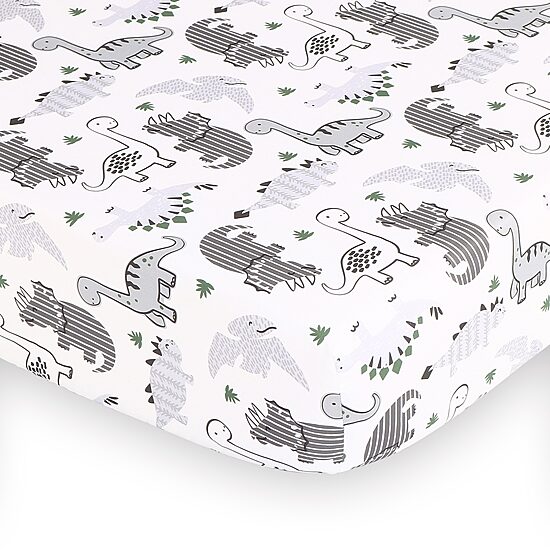 The Peanutshell Dino 3-pc. Crib Bedding Set