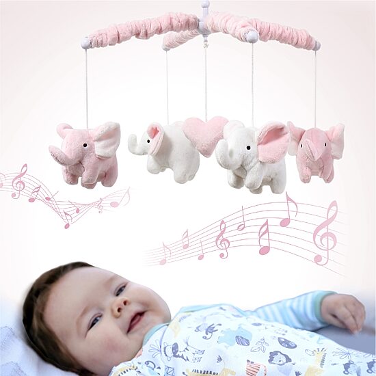 The Peanutshell Elephant Baby Mobile