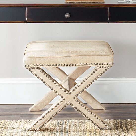 Palmer Nailhead Trim  Footstool