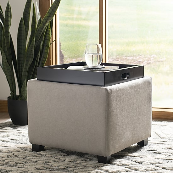 Harrison Tray Storage Ottoman