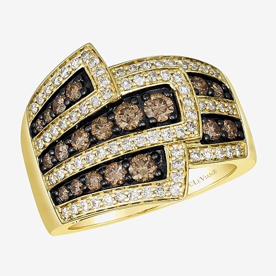 Le Vian® Ring featuring 3/4 CT. Chocolate Diamonds® 1/2 CT. Nude Diamonds™ set in 14K Honey Gold™