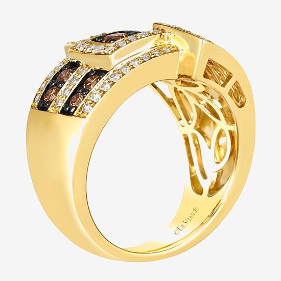 Le Vian® Ring featuring 3/4 CT. Chocolate Diamonds® 1/2 CT. Nude Diamonds™ set in 14K Honey Gold™