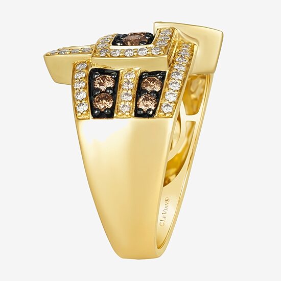 Le Vian® Ring featuring 3/4 CT. Chocolate Diamonds® 1/2 CT. Nude Diamonds™ set in 14K Honey Gold™
