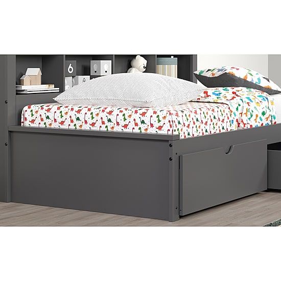 Bookcase Twin Daybed with Dual Underbed Drawers
