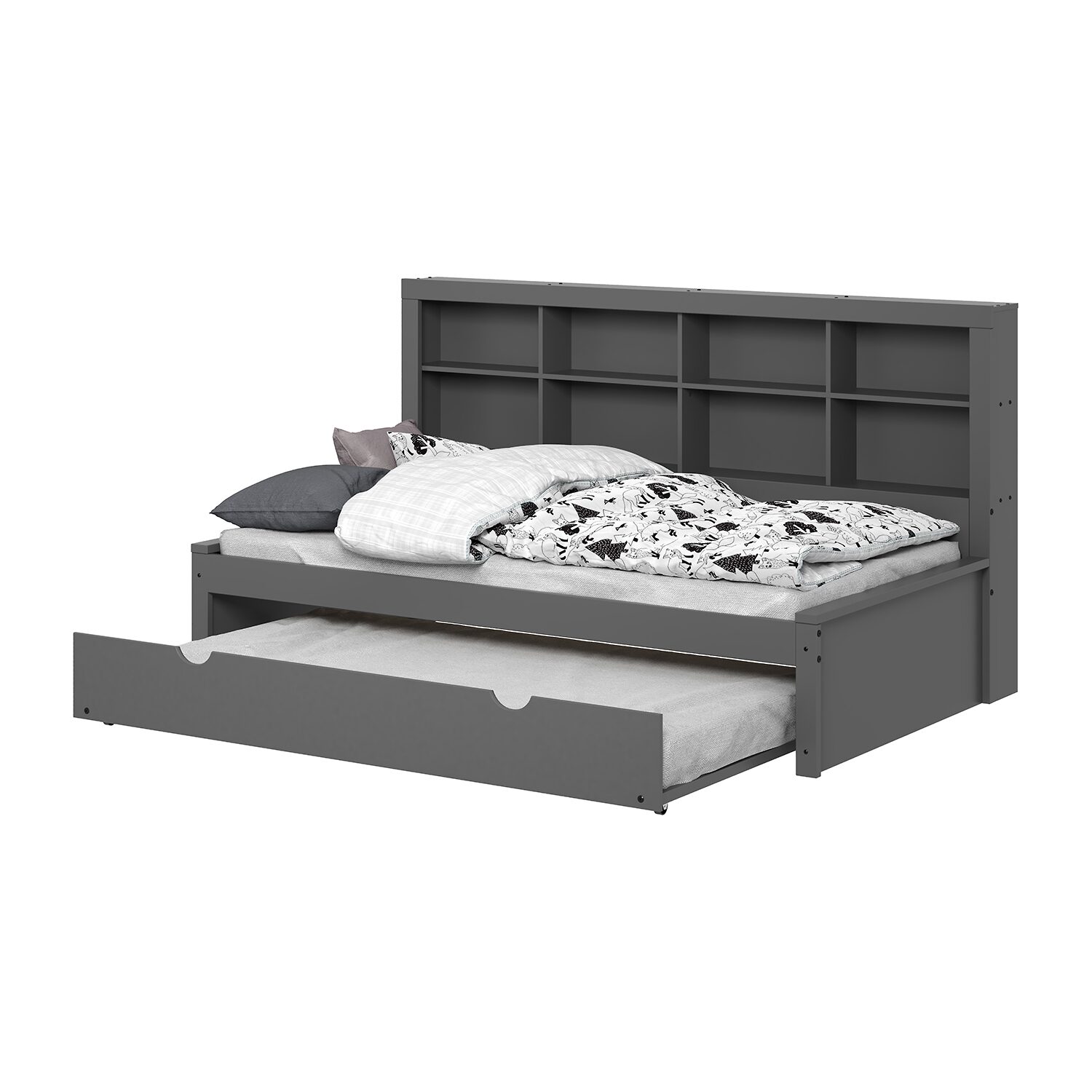 Bookcase Twin Daybed with Trundle