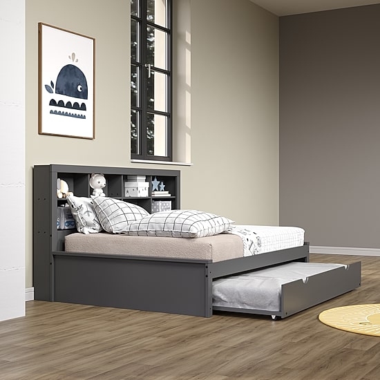 Bookcase Full Daybed with Twin Trundle