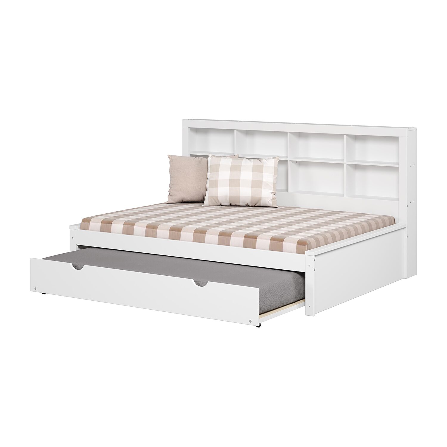 Bookcase Full Daybed with Twin Trundle