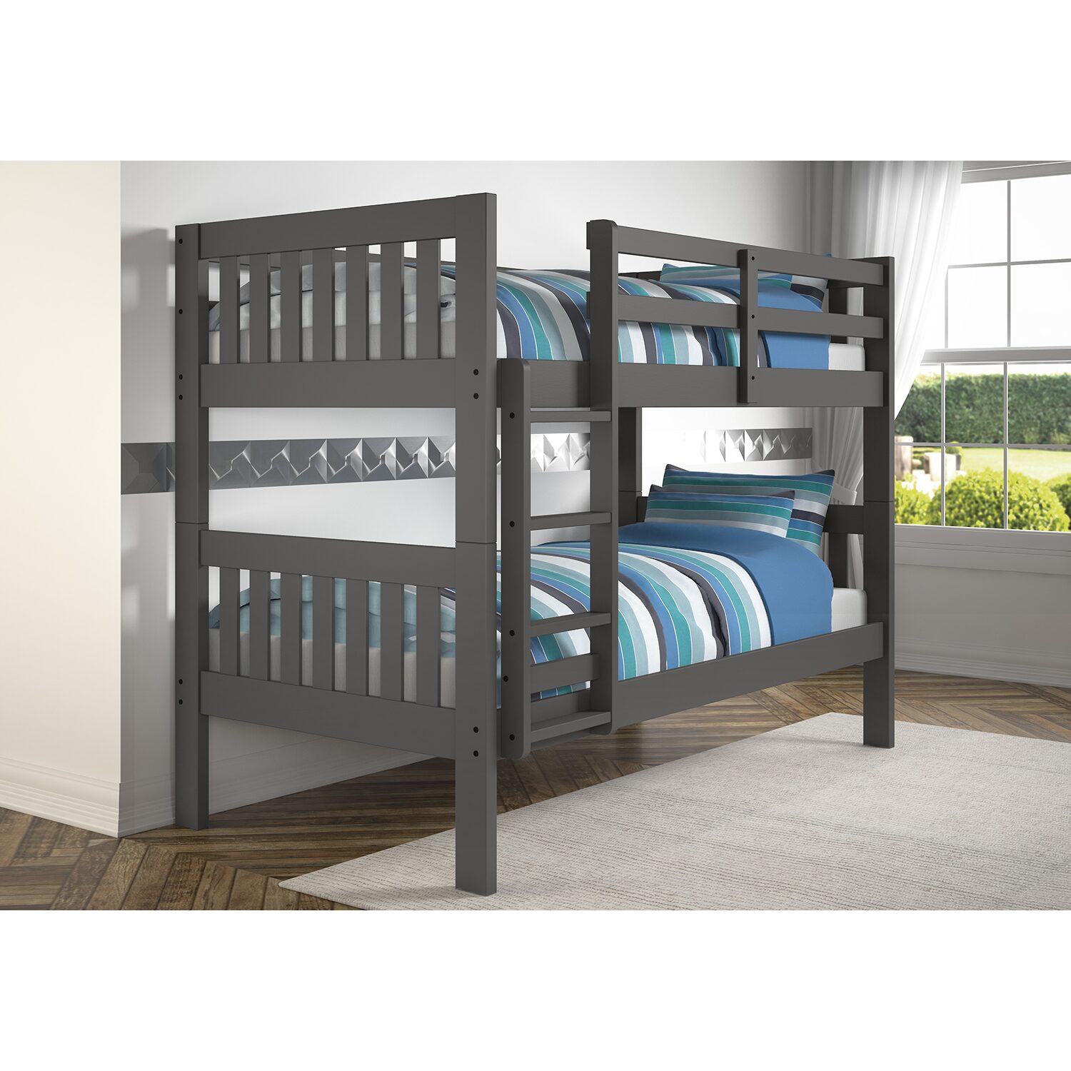 Austin Mission Twin over Twin Bunk Bed