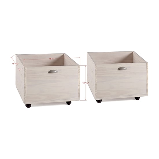 Art & Play Twin Junior Low Loft Bed with Toy Boxes