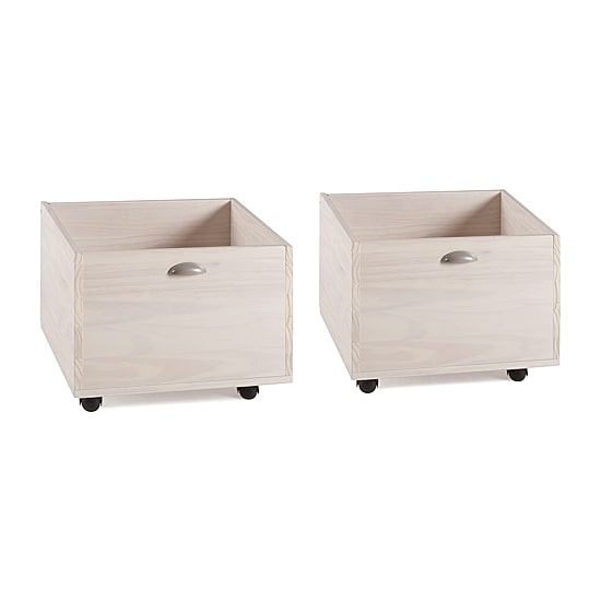 Art & Play Twin Junior Low Loft Bed with Toy Boxes
