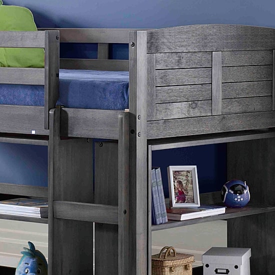 Louver Twin Modular Low Loft Bed - Group B