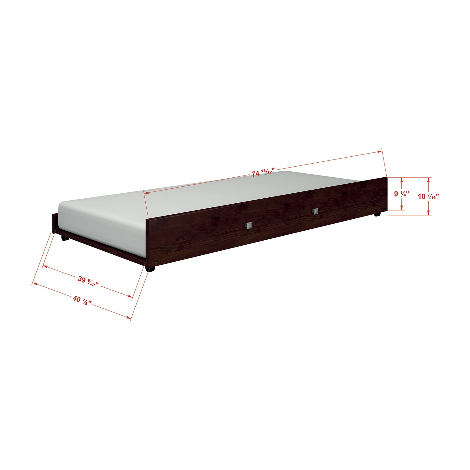 Econo Modern Full Bed with Twin Trundle