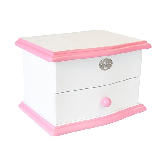 Mele And Co Katie White Jewelry Box