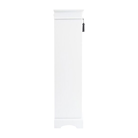 Mele And Co Olympia White Jewelry Armoire
