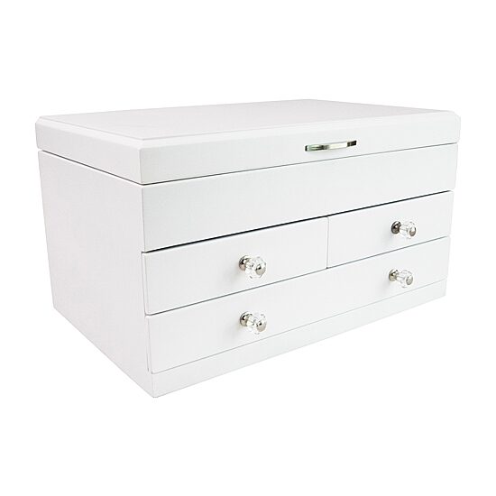 Mele And Co Fairhaven  White Jewelry Box