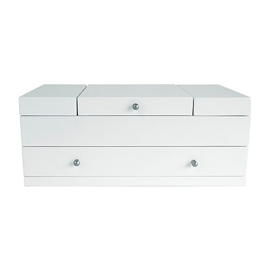 Mele And Co Everly White Jewelry Box