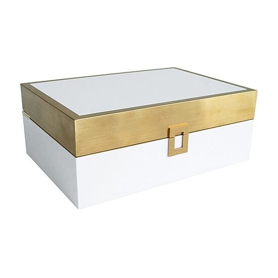 Mele And Co London  Cream Jewelry Box