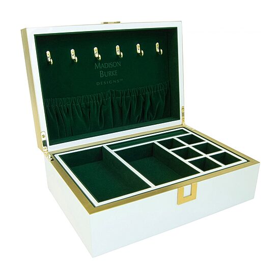 Mele And Co London  Cream Jewelry Box