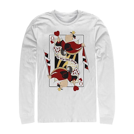 Mens Long Sleeve Alice in Wonderland Graphic T-Shirt
