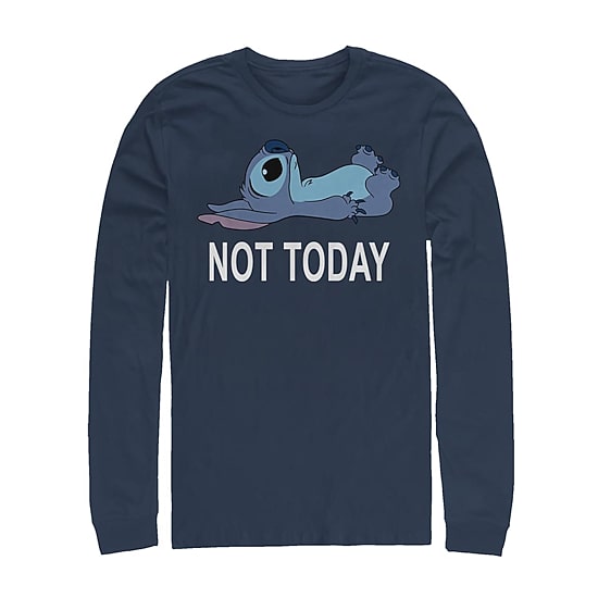Mens Long Sleeve Stitch Graphic T-Shirt