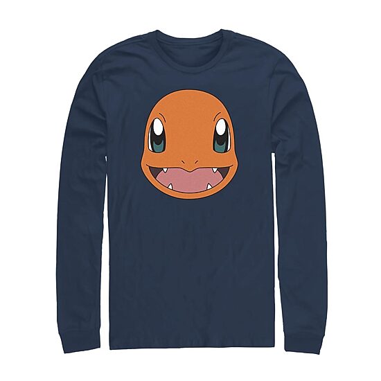 Mens Crew Neck Long Sleeve Classic Fit Graphic T-Shirt