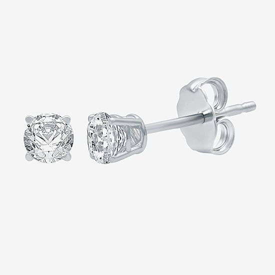 Ever Star (G / Vs2) 1/2 CT. T.W. Lab Grown White Diamond 14K Gold 4.1mm Round Stud Earrings