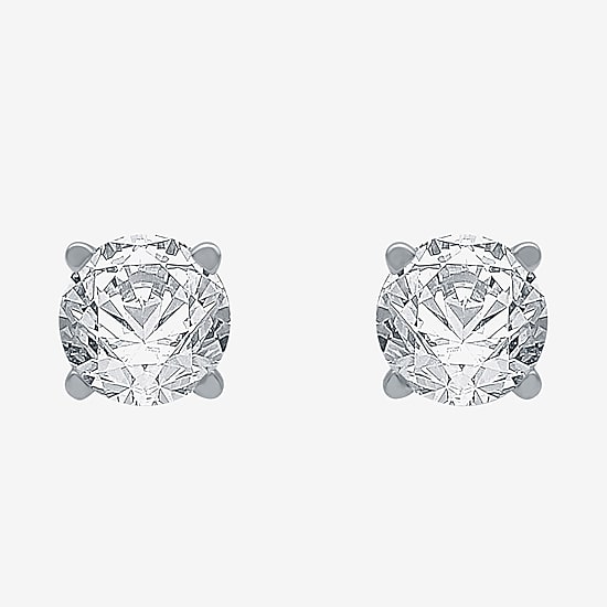 Ever Star (G / Vs2) 1/2 CT. T.W. Lab Grown White Diamond 14K Gold 4.1mm Round Stud Earrings