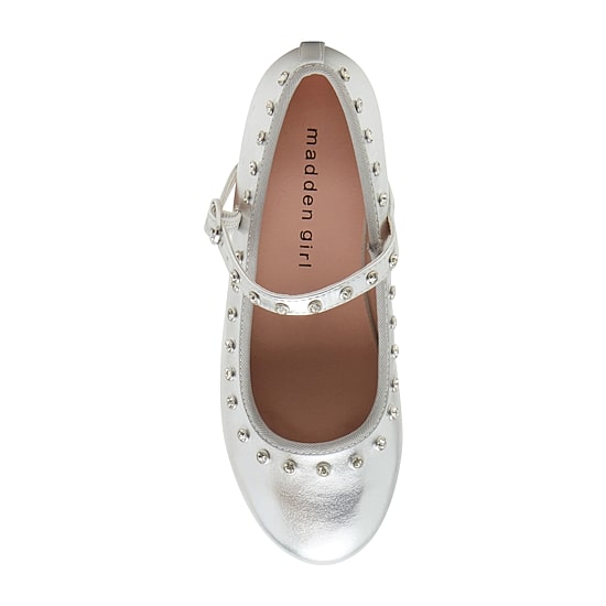 Madden Girl Ruth Little & Big Kid Girls Round Closed Toe Ballet Flats