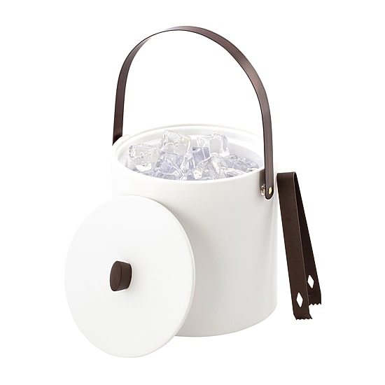 Kraftware Durham 2-pc Ice Bucket With Lid + Tong Set