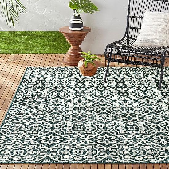 Nicole Miller Country Danica Geometric Outdoor Rectangular Area Rug
