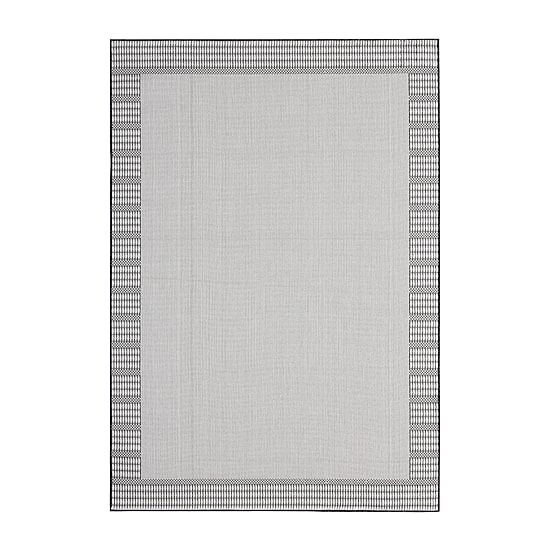 Nicole Miller Country Landry Bordered Outdoor Rectangular Area Rug