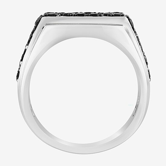 Effy Final Call Limited Quantities! Mens Genuine Black Spinel Sterling Silver Round Fashion Ring