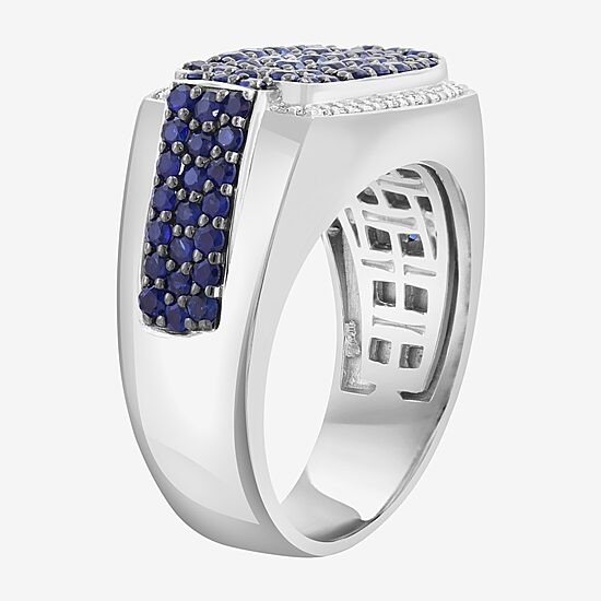 Effy Final Call Limited Quantities! Mens Genuine Blue Sterling Silver Round Fashion Ring