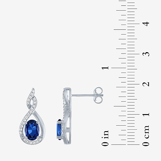 Gemstone Sterling Silver 2-pc. Oval Jewelry Set