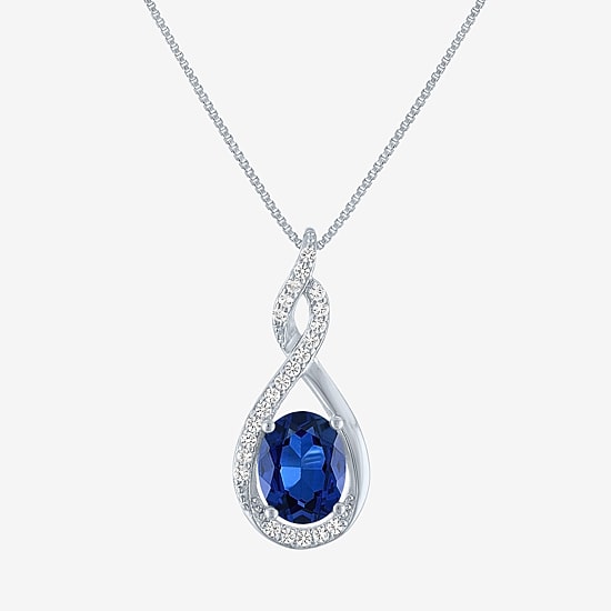 Gemstone Sterling Silver 2-pc. Oval Jewelry Set