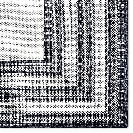 Nicole Miller Country Layla Bordered Outdoor Rectangular Area Rug