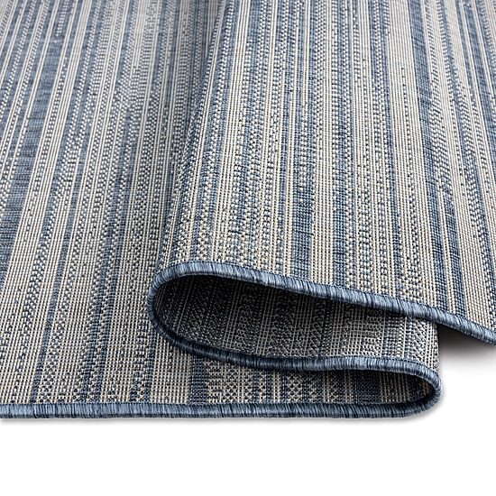 Nicole Miller Country Wynona Abstract Fade Resistant Washable Outdoor Rectangular Area Rug