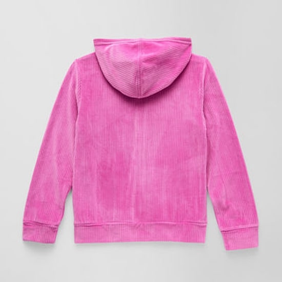 Roxy Big Kid Girls Long Sleeve Embroidered Zipper Hoodie