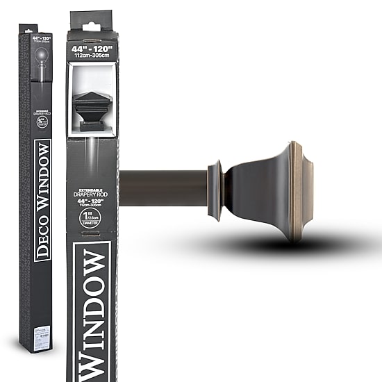 Deco Window Quattro 1 IN Adjustable Curtain Rod