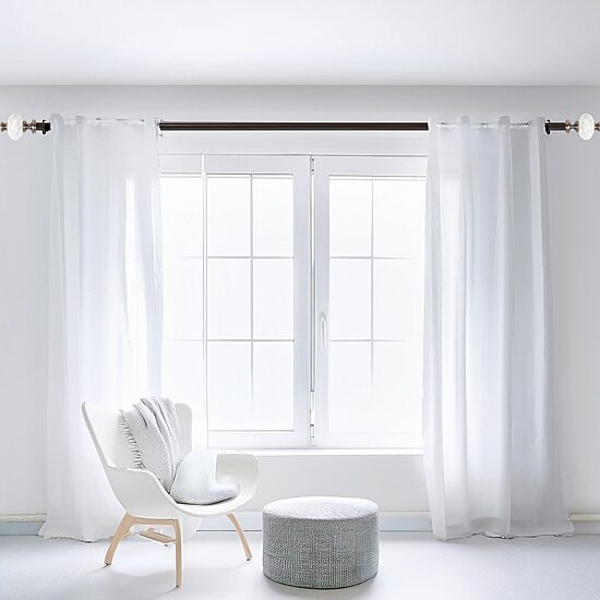 Deco Window Supreme Ceramic 1 IN Adjustable Curtain Rod