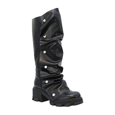 RM Rebecca Minkoff Womens Sona Stacked Heel Motorcycle Boots