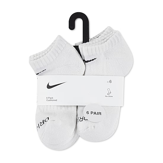 Nike Unisex 6 Pair No Show Socks
