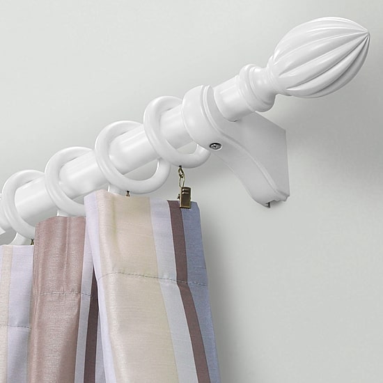 Lumi Home Furnishings Wood 1 3/8 3FT x 2pcs Curtain Rod